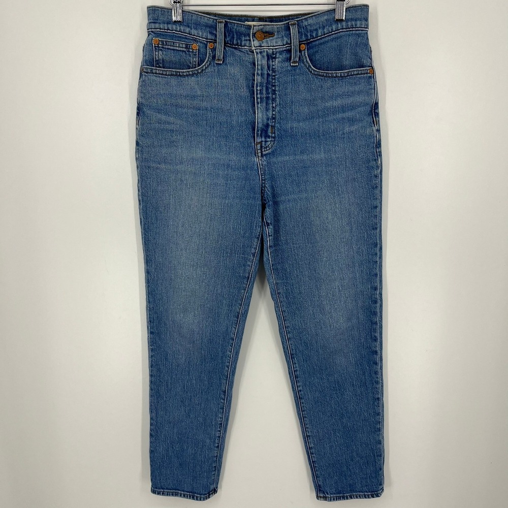 Madewell The Momjean High Rise‎ Tapered Leg Denim Jeans Medium Wash Size 29